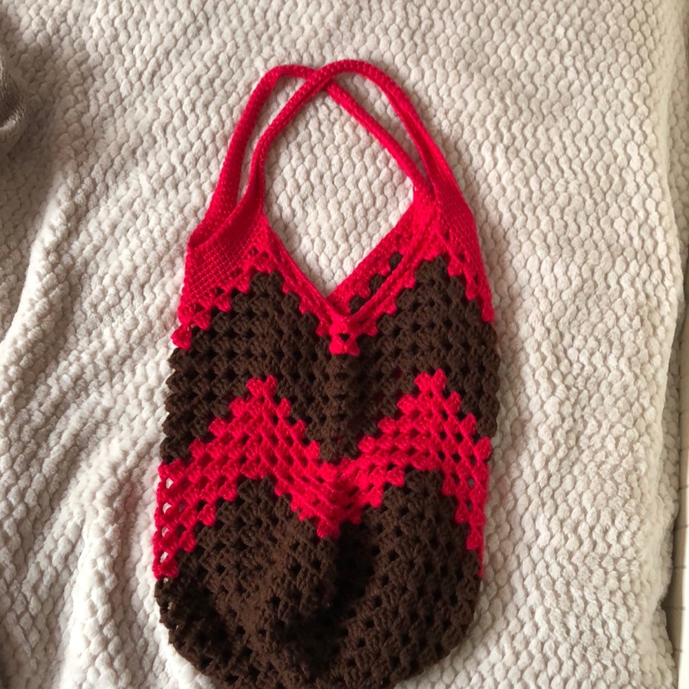 Super cute handmade crochet bag!